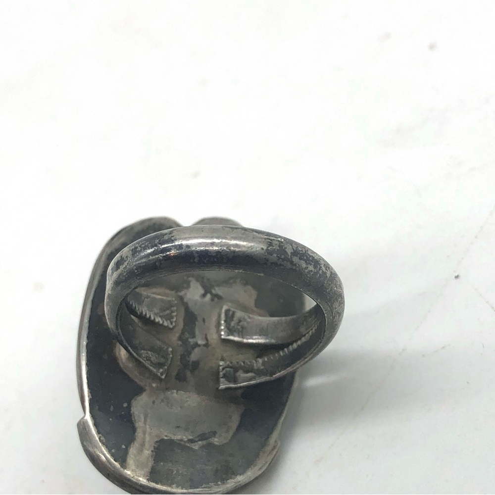 Vtg Large Blue Turquoise Ring 925 Sterling Silver Womens Sz 7 Native American - Picture 6 of 10